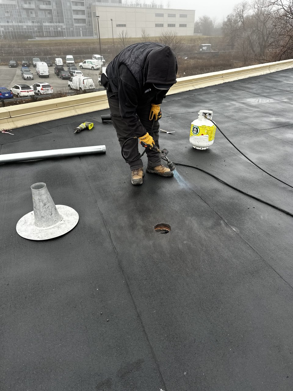 Roof Drainage & Vent Upgrades  Additional Roof Drain & Vent Installation